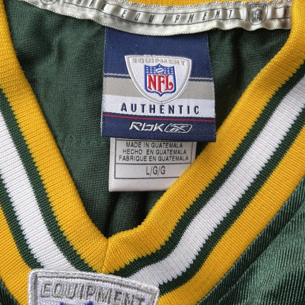 Reebok Brett Favre Green Bay Packers‎ NFL jersey Size Large